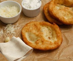Hungarian lángos