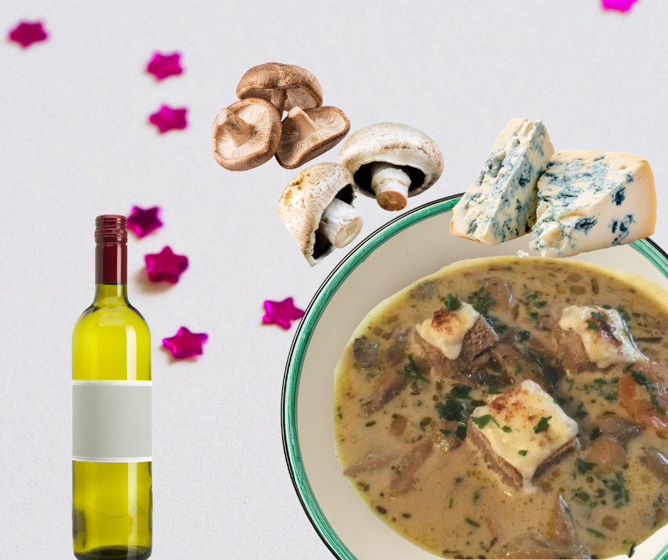 Hungarian creamy Mushroom Soup - gombaleves